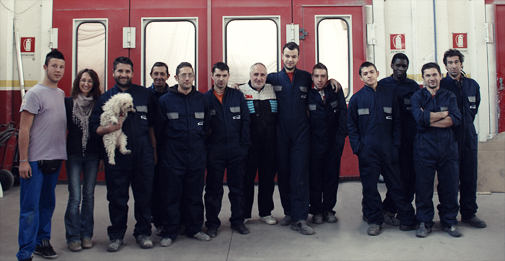 Lo staff della carrozzeria sarzotto